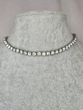 Vintage Albert Weiss Rhinestone Necklace Signed Designer Estate Piece